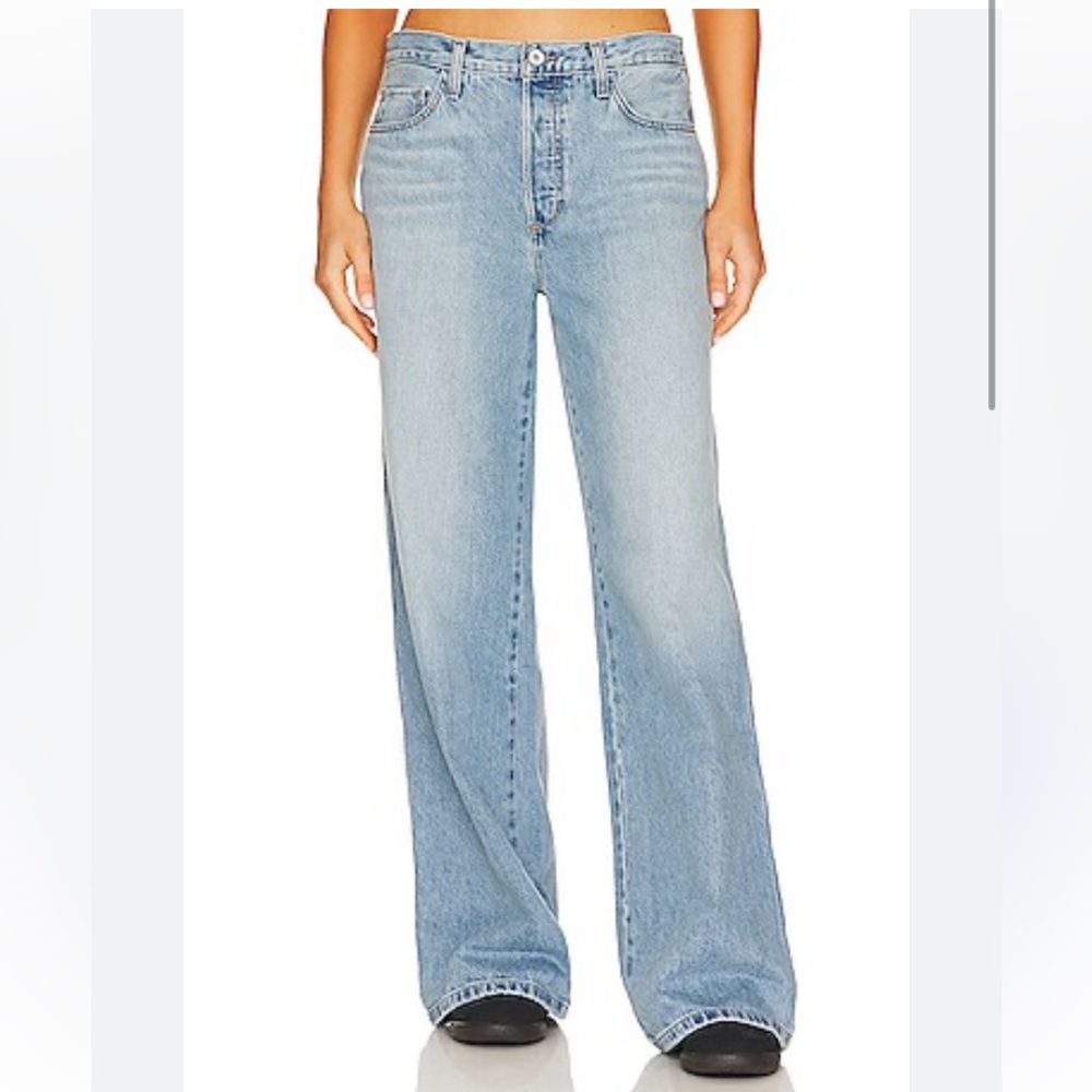 Favorite Daughter Light Blue Wide Leg Jeans - The Ollie Torro